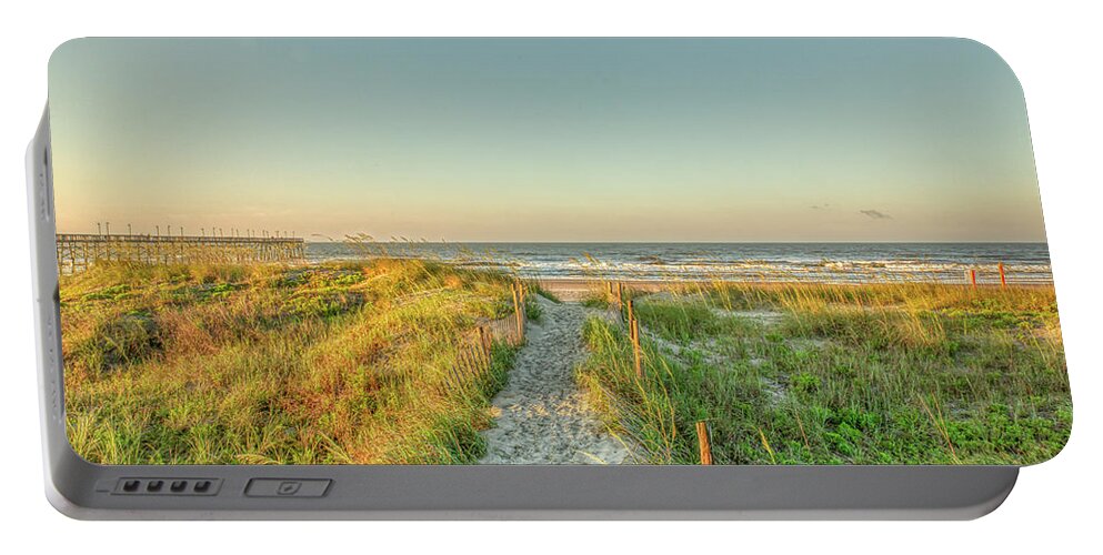 Photographs Portable Battery Charger featuring the photograph Ocean Isle Beach Sunrise by Donna Twiford