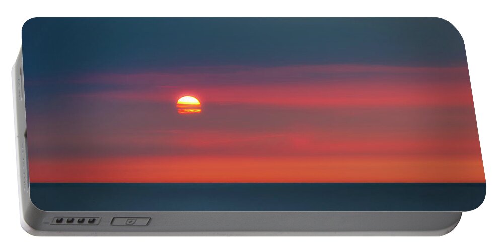 Atlantic Portable Battery Charger featuring the photograph Ocean Sunrise by Tom Mc Nemar