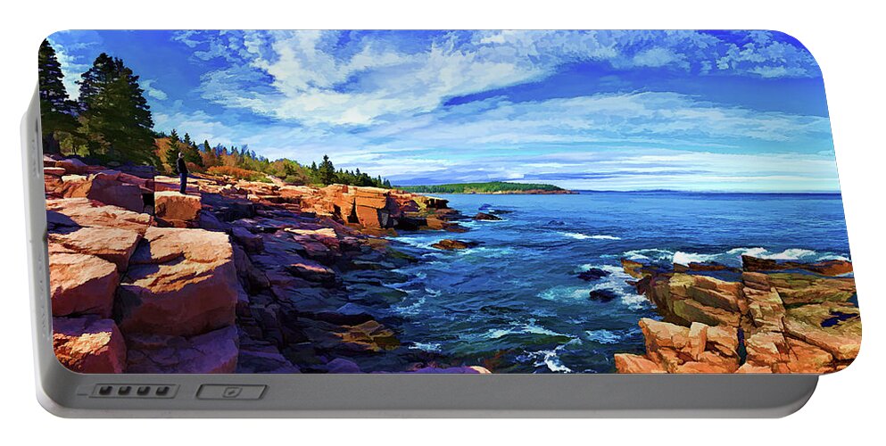 Scenic Landscape Portable Battery Charger featuring the photograph Ocean Wonder by ABeautifulSky Photography by Bill Caldwell