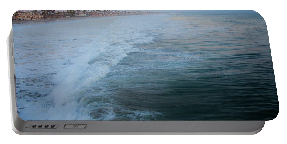 Big Wave Portable Battery Charger featuring the photograph Oceanside California Big Wave Surfing 4 by Catherine Walters