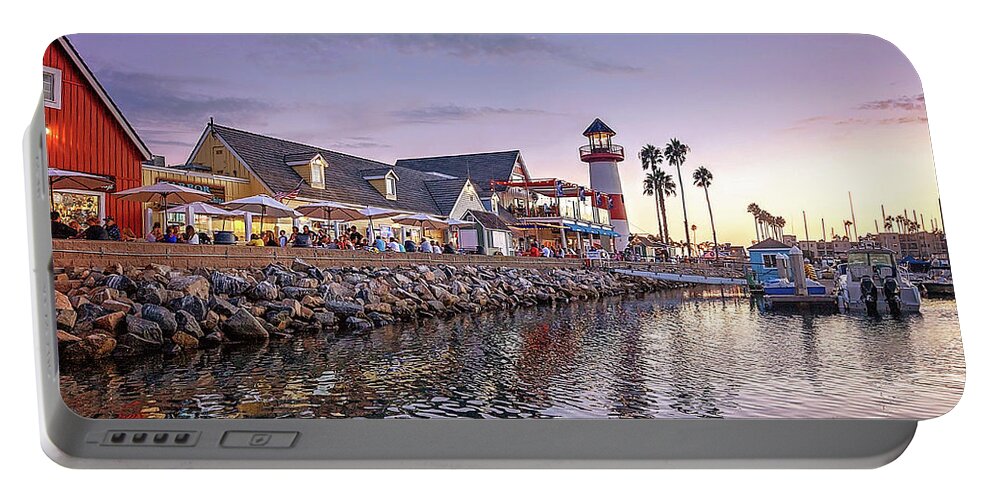 Oceanside Portable Battery Charger featuring the photograph Oceanside Harbor by Ann Patterson