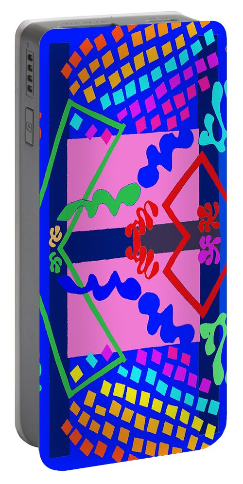 Ode To Matisse 3 Portable Battery Charger featuring the digital art Ode to Matisse 3 by Vagabond Folk Art - Virginia Vivier