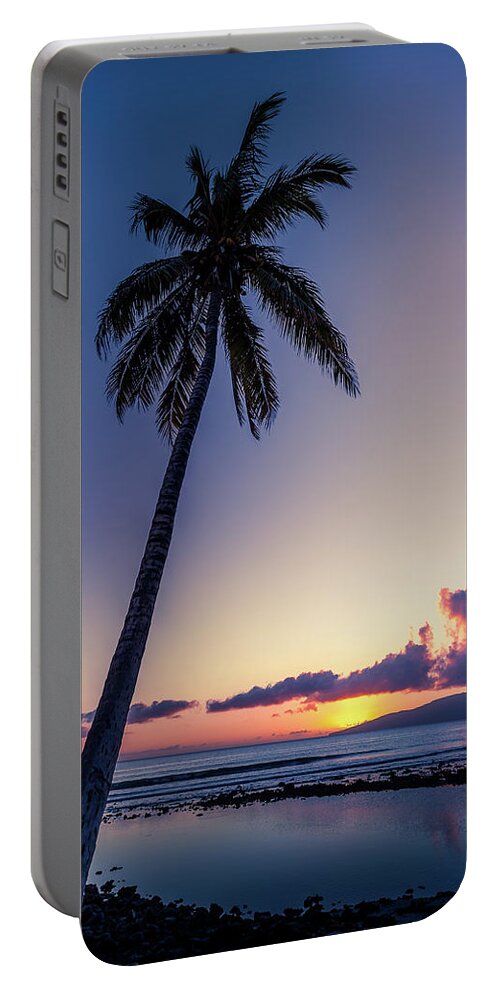 Olowalu Portable Battery Charger featuring the photograph Olowalu Maui sunset by Chris Spencer