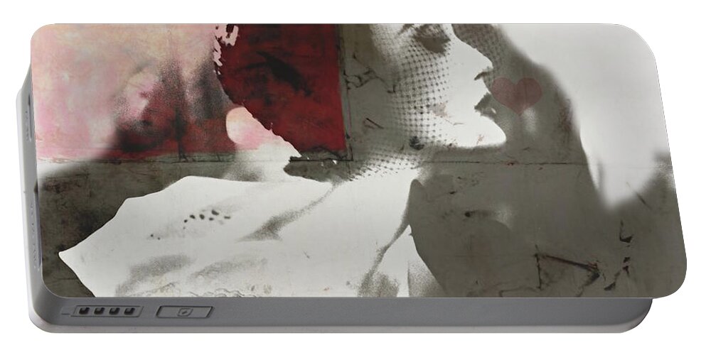 Love Portable Battery Charger featuring the digital art Only Love Can Break Your Heart by Paul Lovering