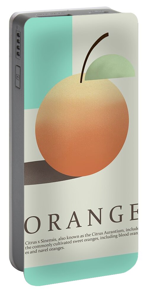 Orange Portable Battery Charger featuring the painting Orange by Joe Gilronan