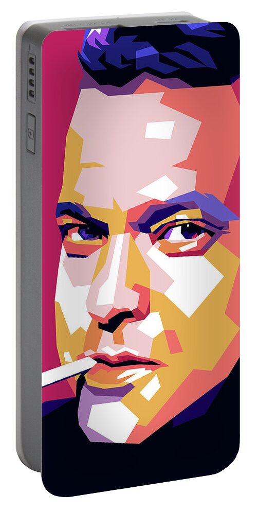 Orson Welles Portable Battery Charger featuring the digital art Orson Welles by Movie World Posters