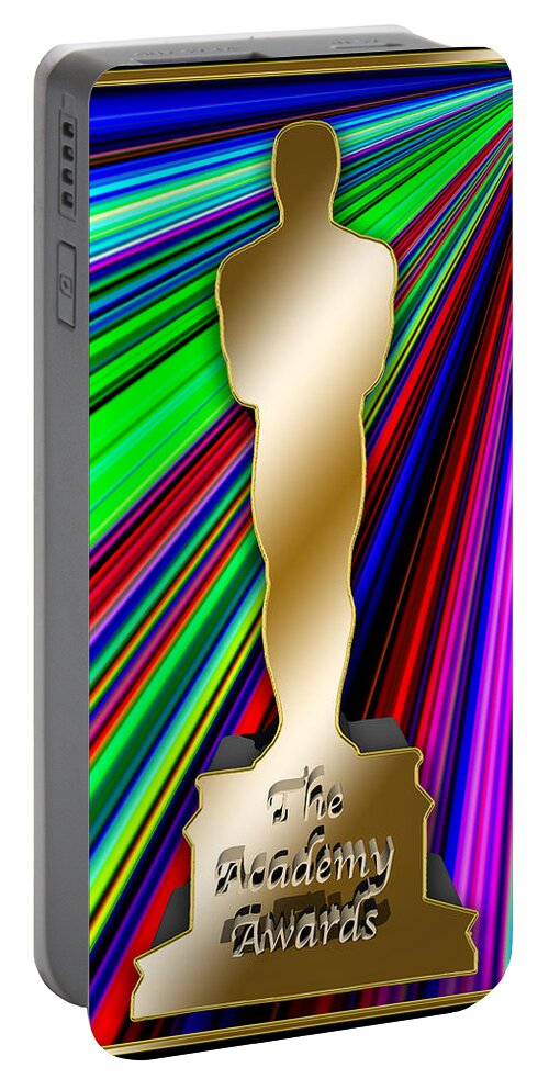 Staley Portable Battery Charger featuring the digital art Oscar by Chuck Staley