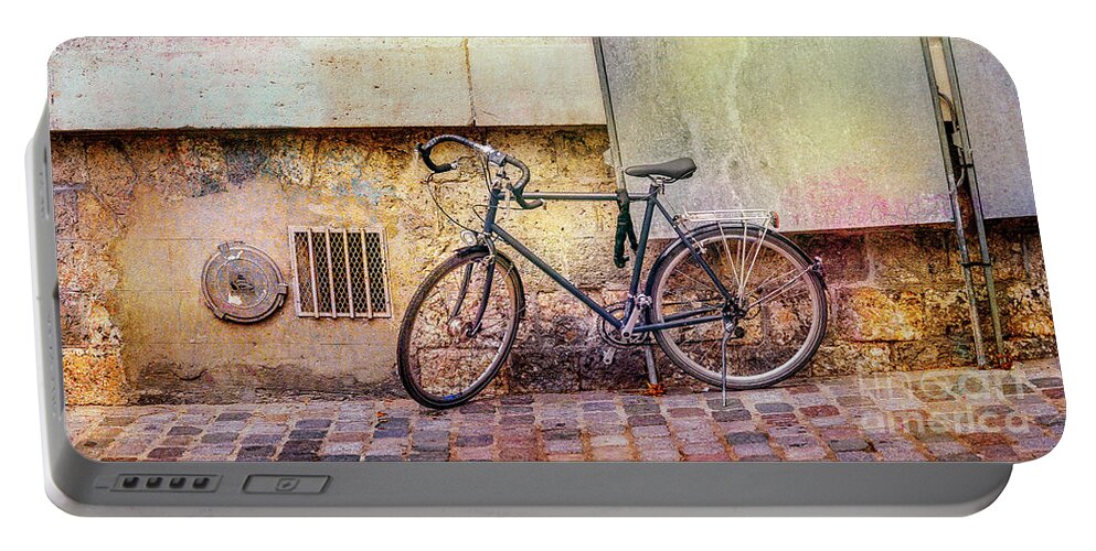 France Portable Battery Charger featuring the photograph Ostrad Bicycle by Craig J Satterlee