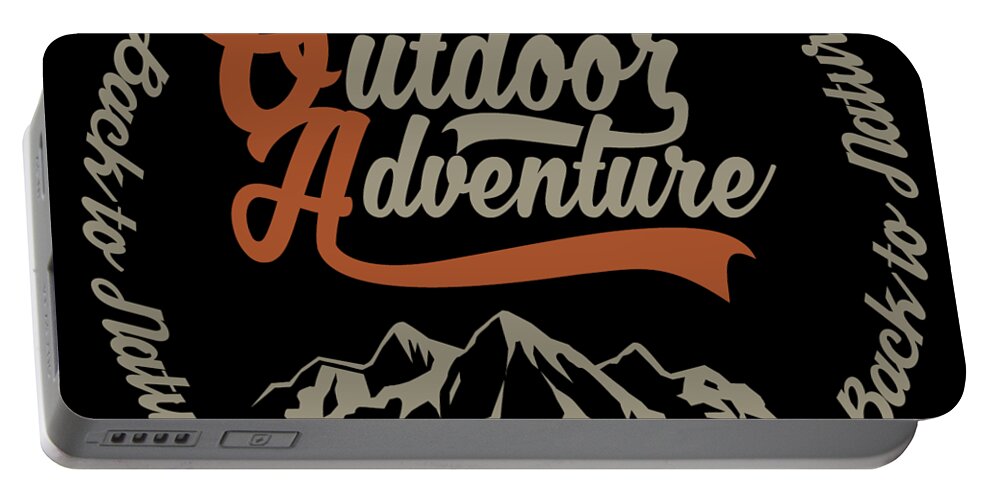 Outdoors Portable Battery Charger featuring the digital art Outdoor Adventure by Long Shot