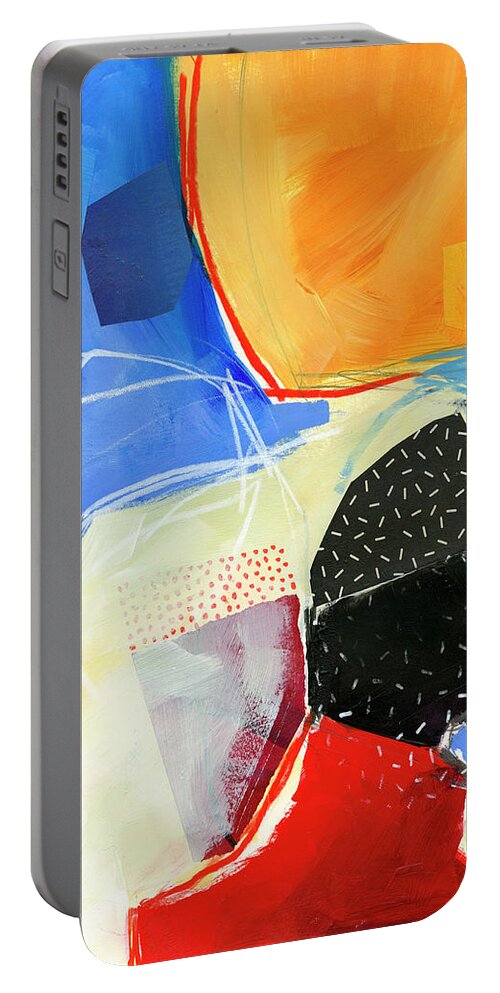 Abstract Art Portable Battery Charger featuring the painting Summers Edge #5 by Jane Davies