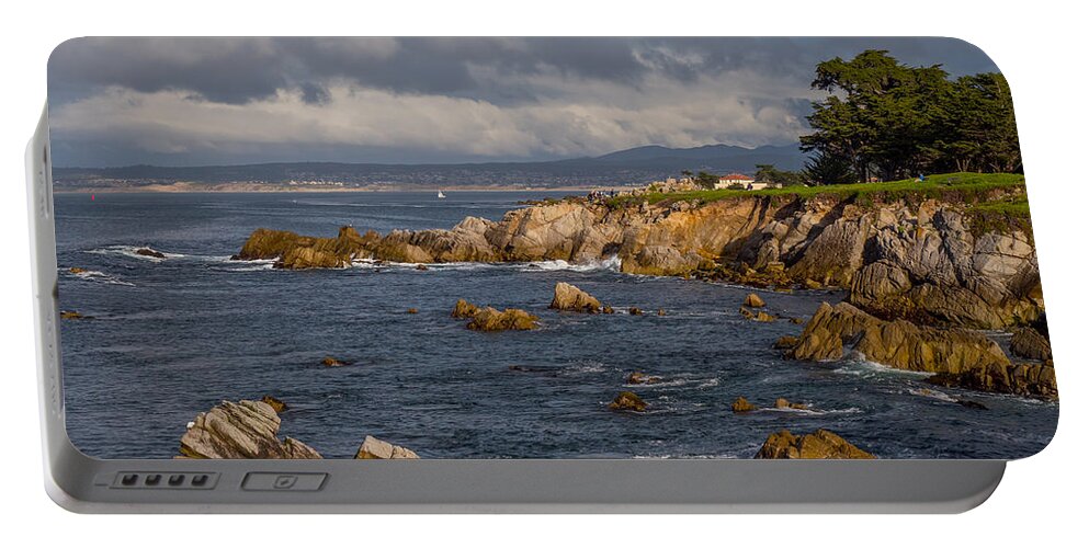 Pacific Grove Portable Battery Charger featuring the photograph Pacific Grove Coastline by Derek Dean