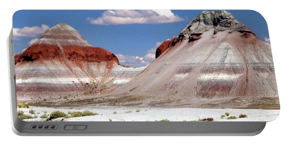 Painted Desert Portable Battery Charger featuring the photograph Painted Desert by Jerry Griffin
