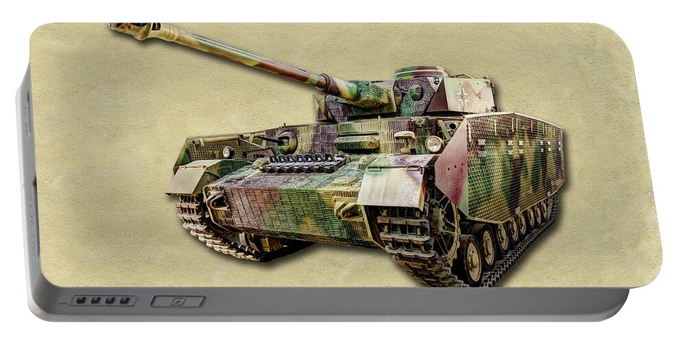 Panzer Iv Portable Battery Charger featuring the photograph Panzer IV Canvas by Weston Westmoreland