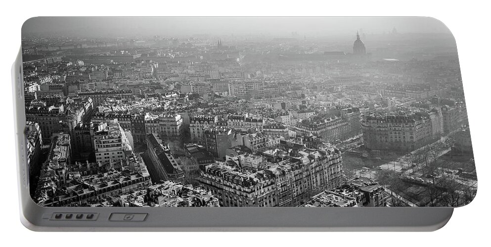 Eiffel Portable Battery Charger featuring the photograph Paris View 1 by Nigel R Bell