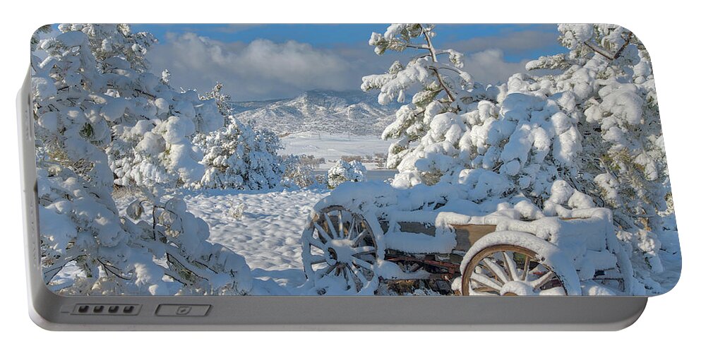 Snow Portable Battery Charger featuring the photograph Parked for the Winter by Darren White