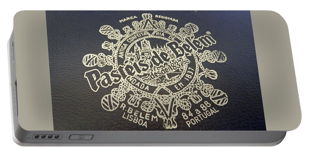 Logo Portable Battery Charger featuring the photograph Pasteis de Belem by Pema Hou