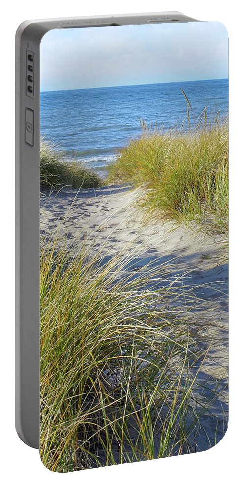Lake Michigan Portable Battery Charger featuring the photograph Path to Paradise by Kathi Mirto