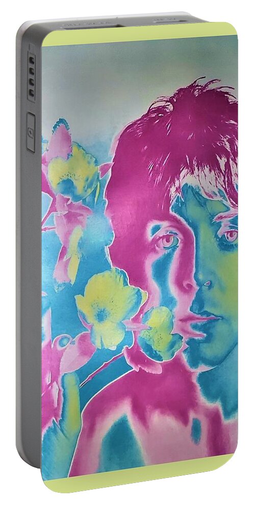 George Harrison Portable Battery Charger featuring the photograph PAUL McCARTNEY by Rob Hans