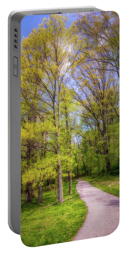 Forest Portable Battery Charger featuring the photograph Peaceful Pathway by Tom Mc Nemar