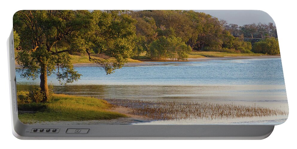 Peace Portable Battery Charger featuring the photograph Peaceful Pond by Jean Booth