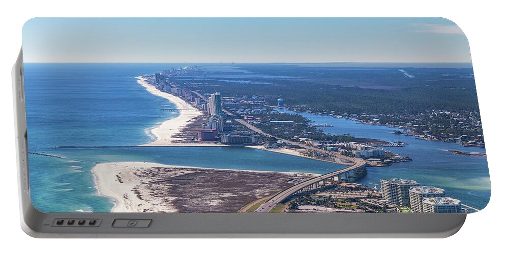 Perdido Pass Portable Battery Charger featuring the photograph Perdido Pass Bridge by Gulf Coast Aerials -