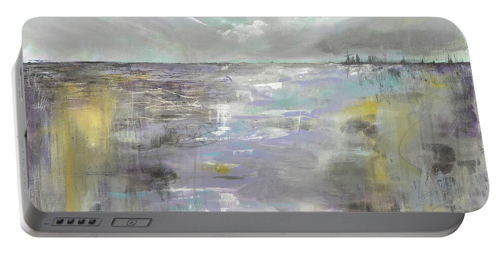 Perfect Portable Battery Charger featuring the painting Perfect Storm by Theresa Marie Johnson