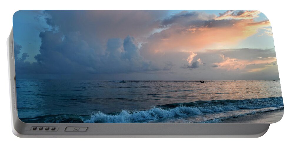 Beach Portable Battery Charger featuring the photograph Photo 62 Beach sunset by Lucie Dumas