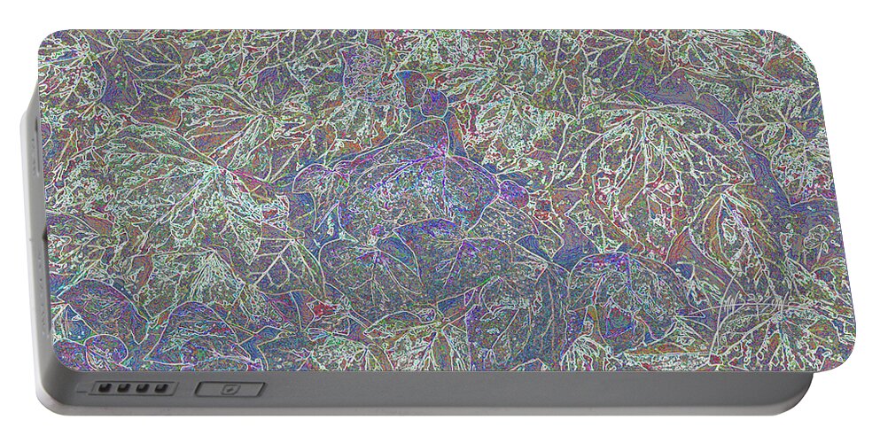 Digital Art Portable Battery Charger featuring the digital art Photosynthesis in Blue by Ian Anderson