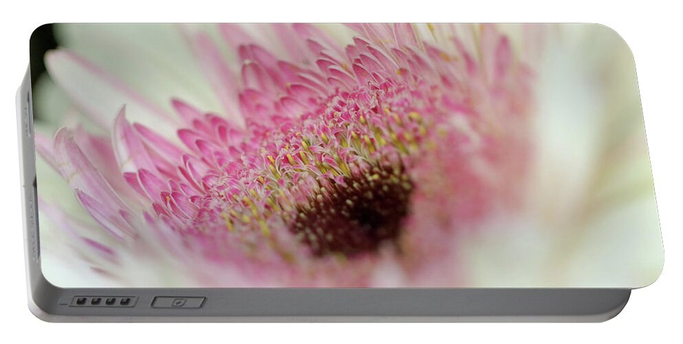 Flower Portable Battery Charger featuring the photograph Pink Purity by Mary Anne Delgado