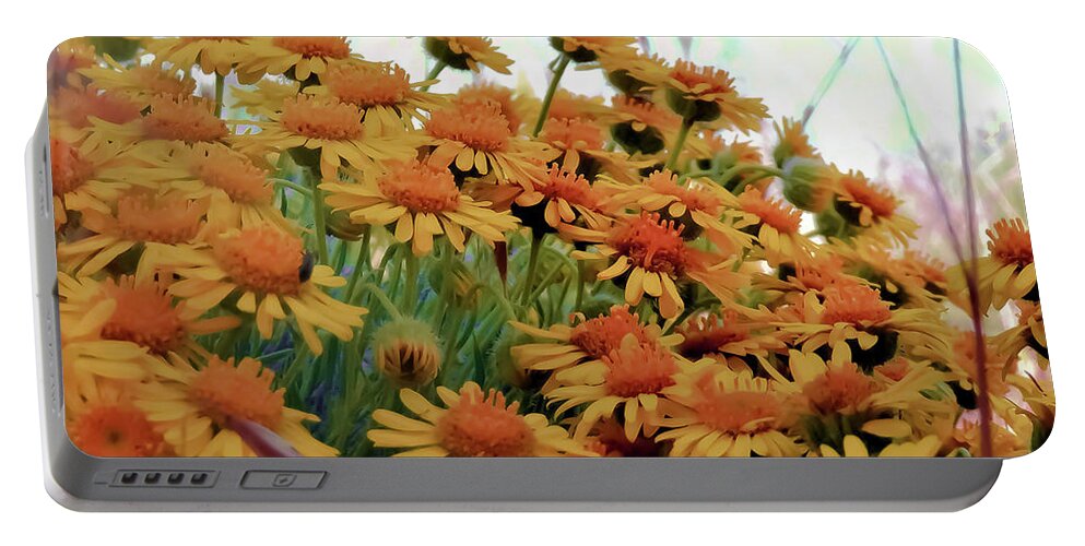 Piper's-daisy Portable Battery Charger featuring the photograph Pipers Daisy by Lisa Kaiser