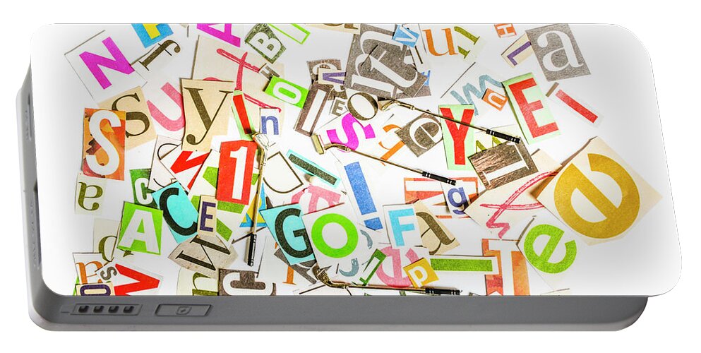 Golf Portable Battery Charger featuring the photograph Play on golf words by Jorgo Photography