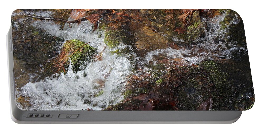 Poconos Rapids Portable Battery Charger featuring the photograph Poconos rapids by Barbra Telfer