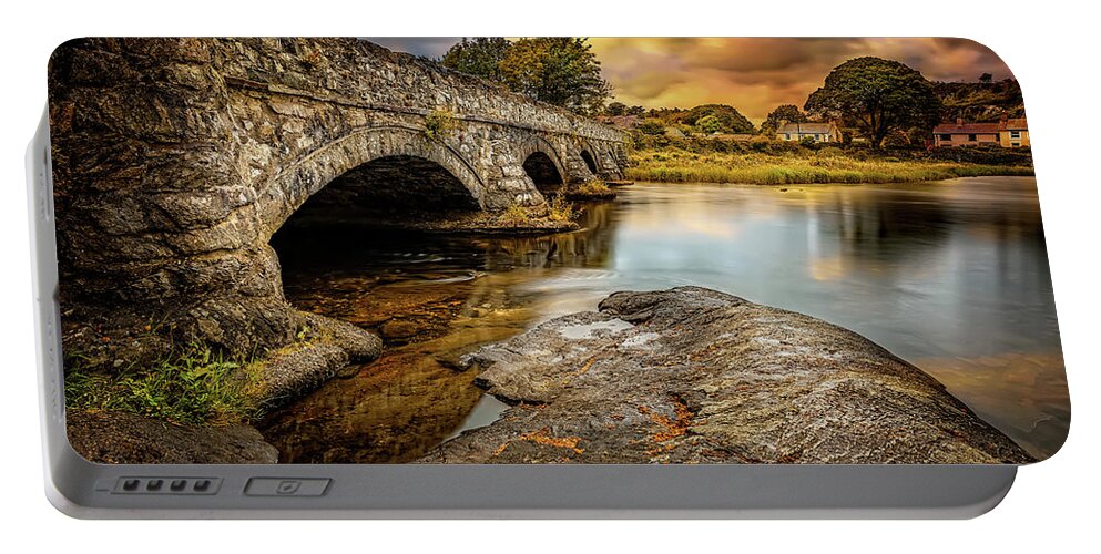 Llanberis Portable Battery Charger featuring the photograph Pont Pen-y-llyn Bridge Snowdonia by Adrian Evans