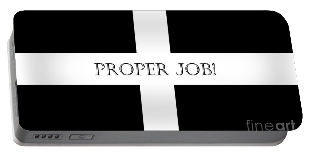 Proper Job Portable Battery Charger featuring the digital art Proper Job by Terri Waters