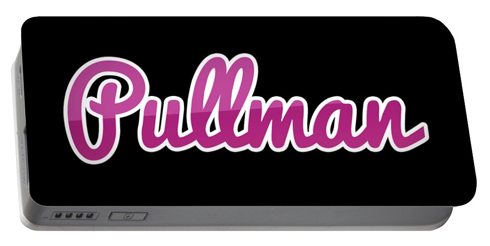 Pullman Portable Battery Charger featuring the digital art Pullman #Pullman by TintoDesigns