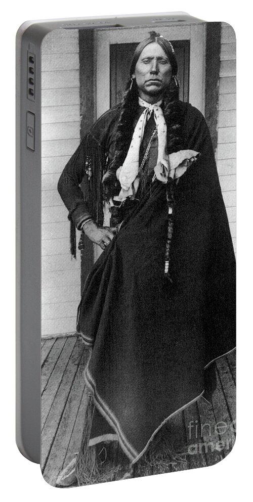 1895 Portable Battery Charger featuring the photograph Quanah Parker by Granger