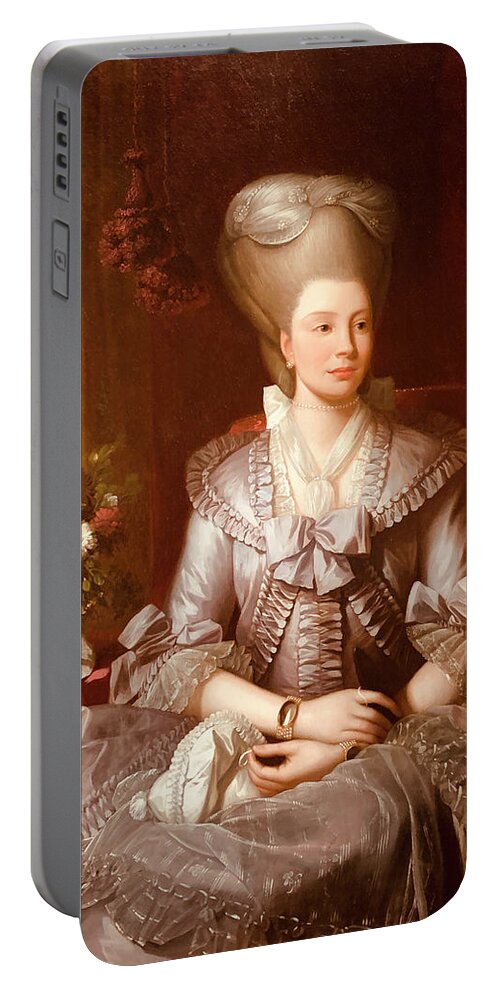 Painting Portable Battery Charger featuring the photograph Queen Charlotte by Marilyn Hunt