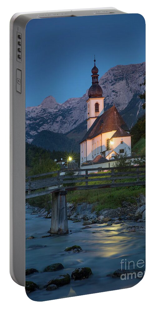 Ramsau Portable Battery Charger featuring the photograph Ramsau Church II by Brian Jannsen