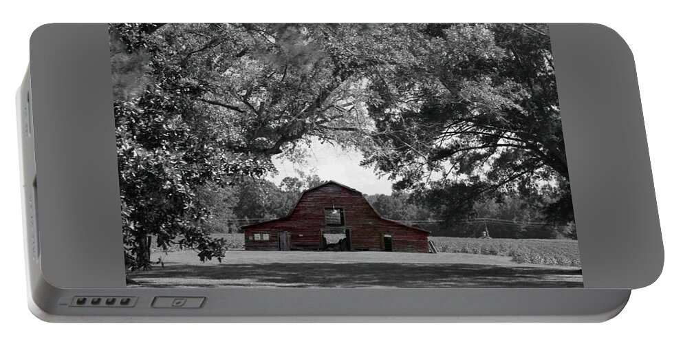  Portable Battery Charger featuring the photograph Red Barn by Lindsey Floyd