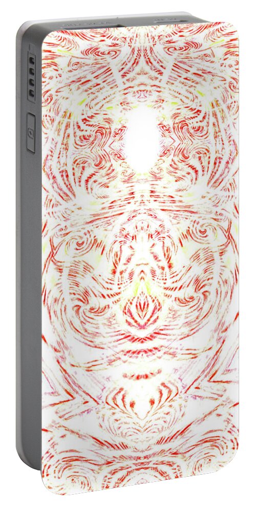 Red Tide Portable Battery Charger featuring the painting Red Tide by Jeremy Robinson