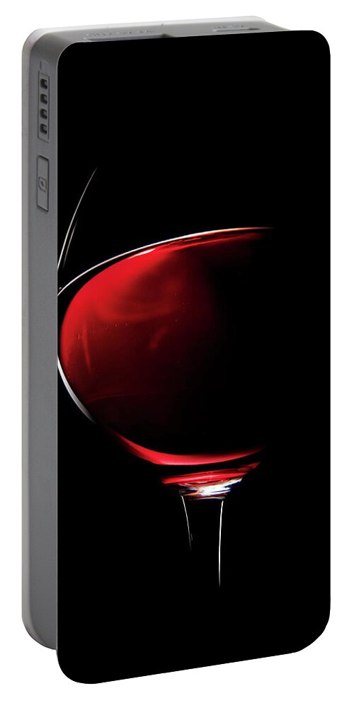Red Portable Battery Charger featuring the photograph Red Wine by Johan Swanepoel