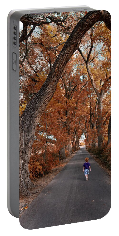 Redhead Portable Battery Charger featuring the photograph Redhead Fall Walkabout by Tom Gresham