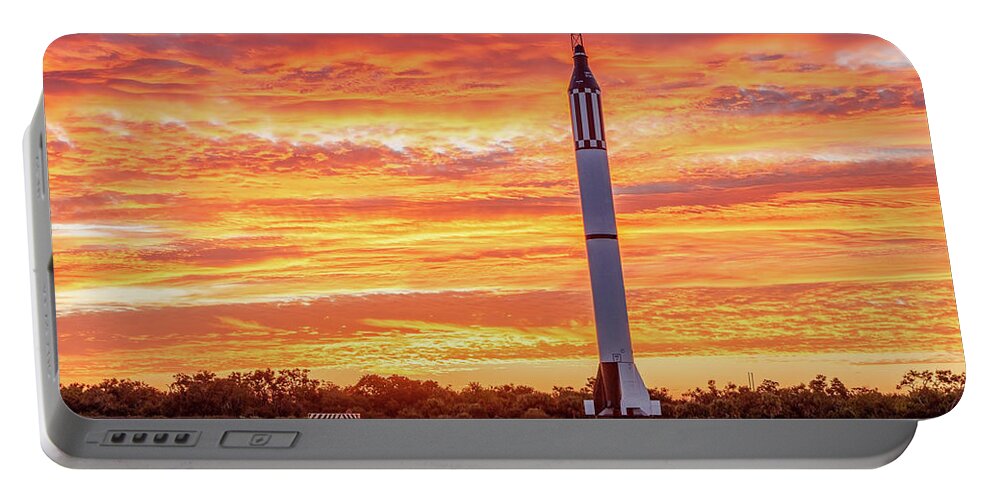 20535 Portable Battery Charger featuring the photograph Redstone at Dawn by Gordon Elwell