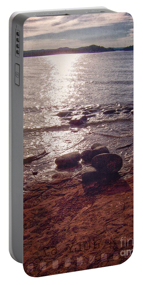 Reflections Portable Battery Charger featuring the digital art Reflections by Phil Perkins