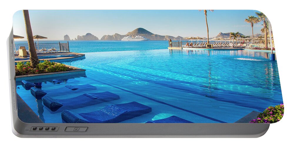 Cabo Portable Battery Charger featuring the photograph Resort Living by Bill Cubitt