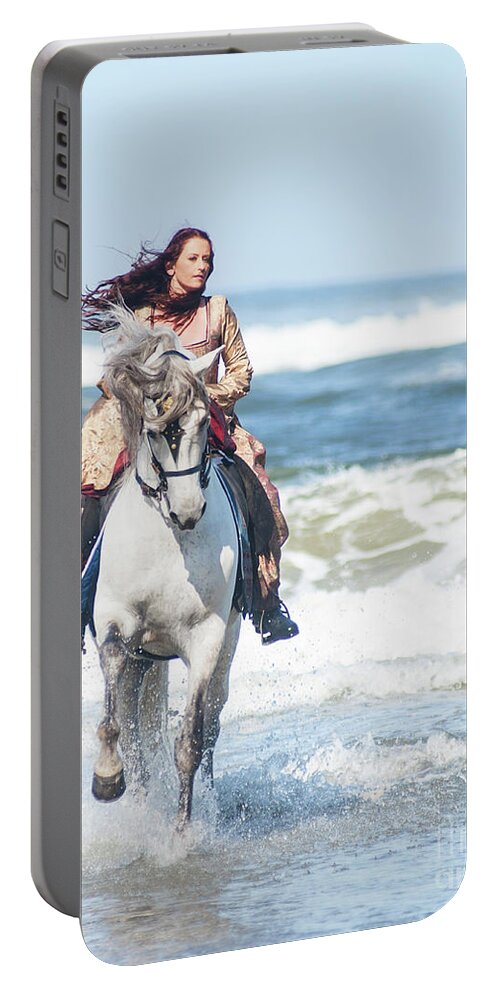 Woman Portable Battery Charger featuring the photograph Ride the Tide by Jody Miller