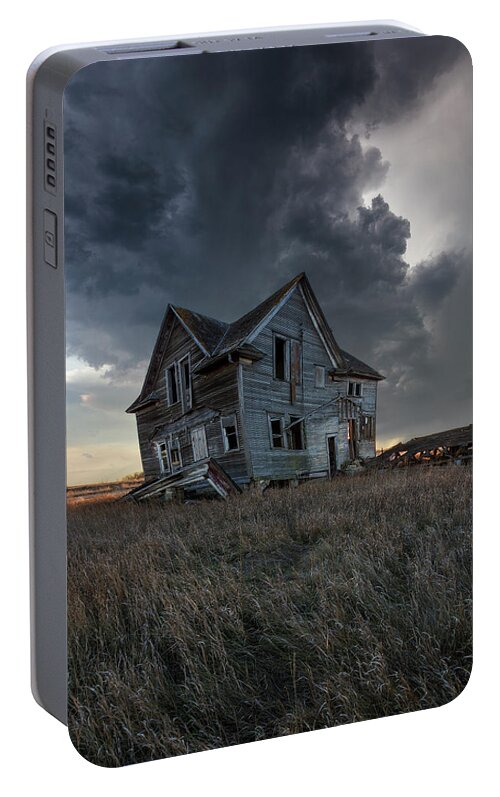 Farmhouse Portable Battery Charger featuring the photograph Right Where It Belongs by Aaron J Groen