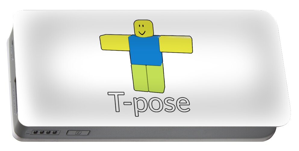 Roblox Noob T Poze Portable Battery Charger For Sale By Den Verano - roblox noob t pose png
