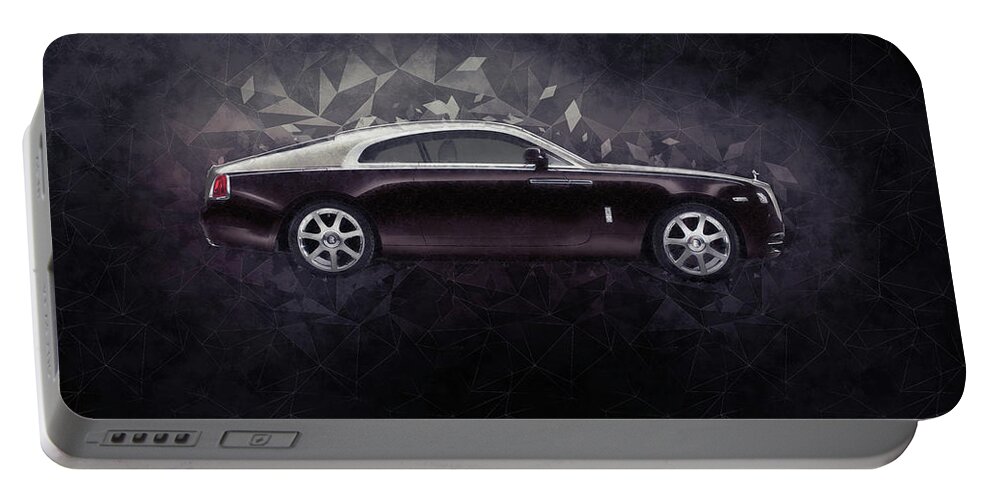 Rolls Royce Wraith Portable Battery Charger featuring the digital art Rolls Royce Wraith by Airpower Art