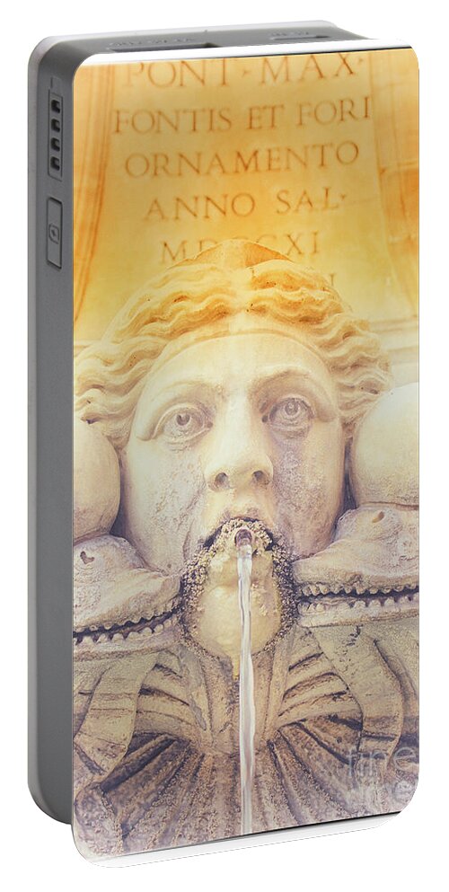 Fountains Portable Battery Charger featuring the photograph Rome 5 by Becqi Sherman